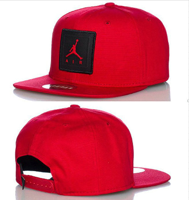 Jordan Red Snapback Hat GF 0512